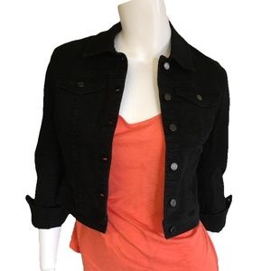 NWT Blank NYC Black Jeans Denim Cropped Jacket  S